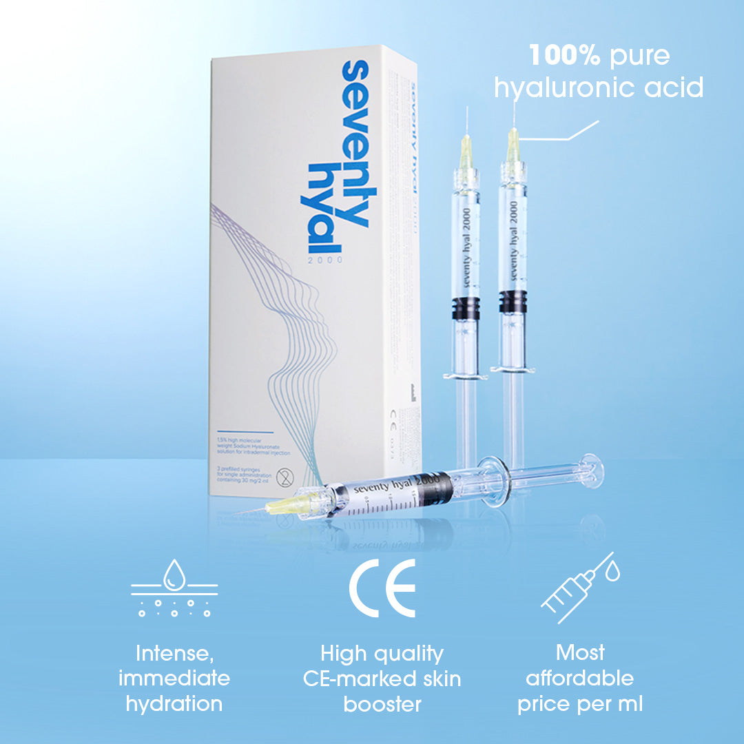 Seventy Hyal 2000 Triple (3 x 2ml)+ 6 Free Needles